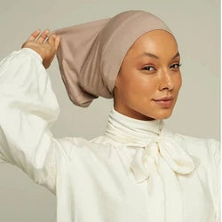 New fashion printed flowers women inner hijabs caps muslim head scarf turban bonnet ready to wear ladies wrap under hijab cap