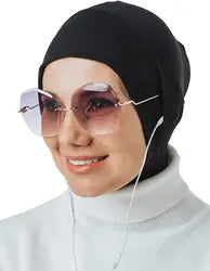 New fashion printed flowers women inner hijabs caps muslim head scarf turban bonnet ready to wear ladies wrap under hijab cap