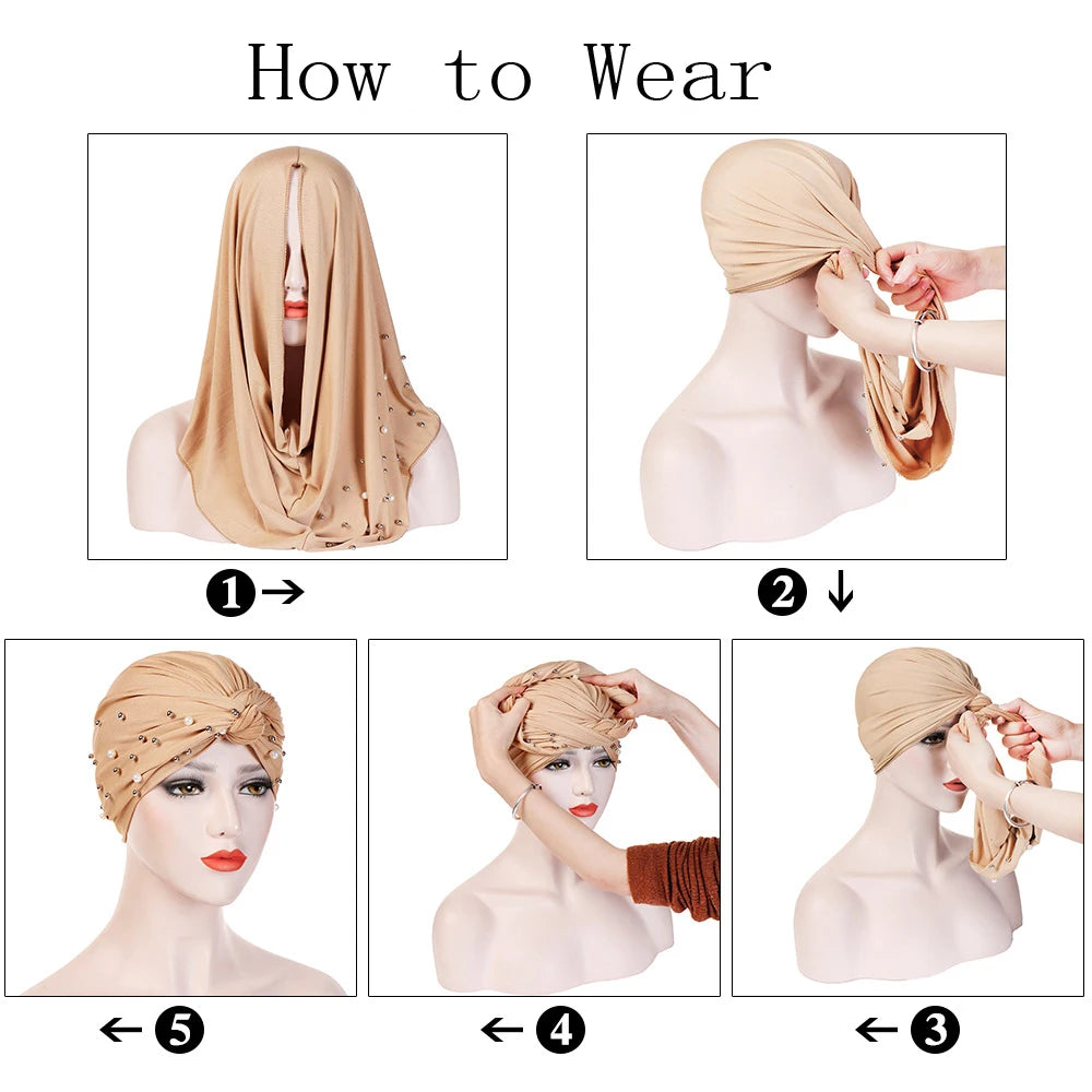 Muslim Women Suede Inner Hijab Caps Female Head Wraps Scarves Turbante Mujer India Africain Hat Turban Femme Musulman