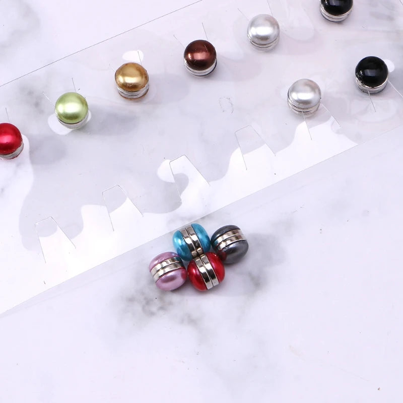 Strong Metal Plating Magnetic Hijab Clip Safe Hijab Brooch Luxury Accessory No Hole Pins Brooch Magnet for Muslim Scarf