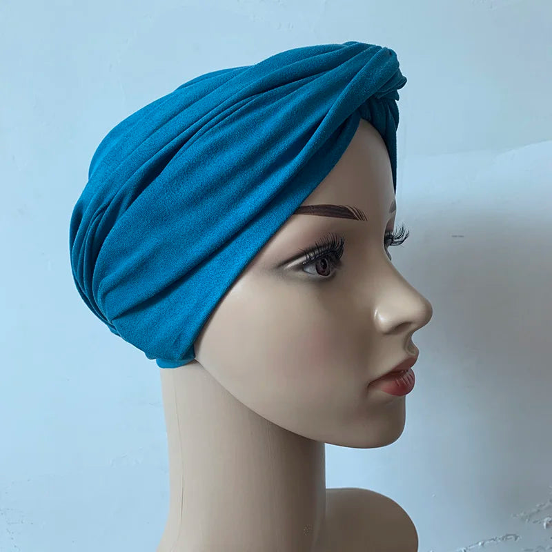 Muslim Women Suede Inner Hijab Caps Female Head Wraps Scarves Turbante Mujer India Africain Hat Turban Femme Musulman