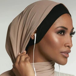 New fashion printed flowers women inner hijabs caps muslim head scarf turban bonnet ready to wear ladies wrap under hijab cap
