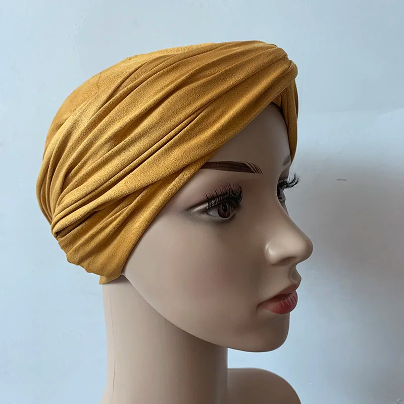 Muslim Women Suede Inner Hijab Caps Female Head Wraps Scarves Turbante Mujer India Africain Hat Turban Femme Musulman