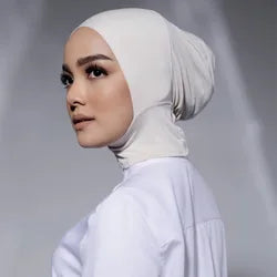 New fashion printed flowers women inner hijabs caps muslim head scarf turban bonnet ready to wear ladies wrap under hijab cap