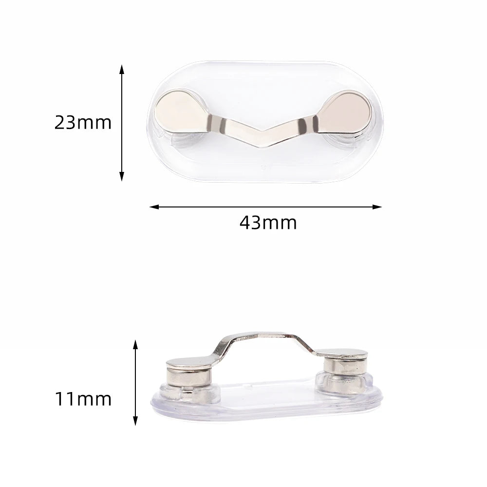 Magnetic Hang Eyeglass Holder Pin Brooches Fashion Multi-function Portable Clothes Clip Buckle Magnet Glasses Headset Line Clips