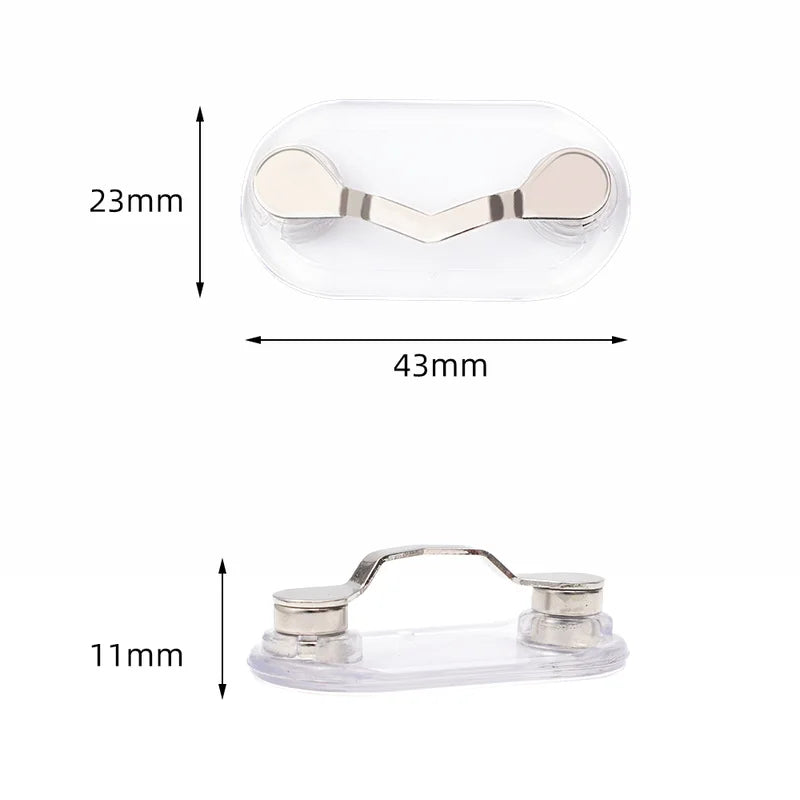 Magnetic Hang Eyeglass Holder Pin Brooches Fashion Multi-function Portable Clothes Clip Buckle Magnet Glasses Headset Line Clips