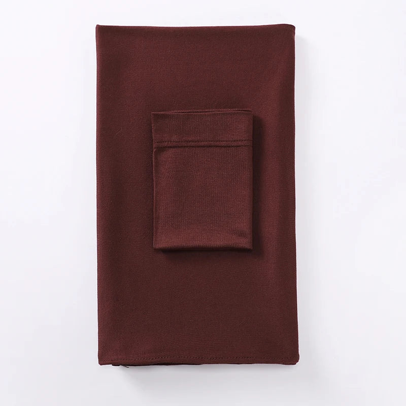 Muslim Matching Premium Jersey Hijab Set Matching Color Jersey Hijab With underscarf Shawls Supplier