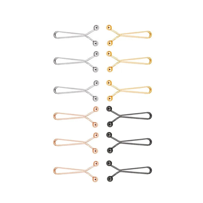 12pcs U-shaped Headscarf Pins for Women Shawl Bandana Brooch Headscarves Clips Hijab Pins DIY Apparel Supplies