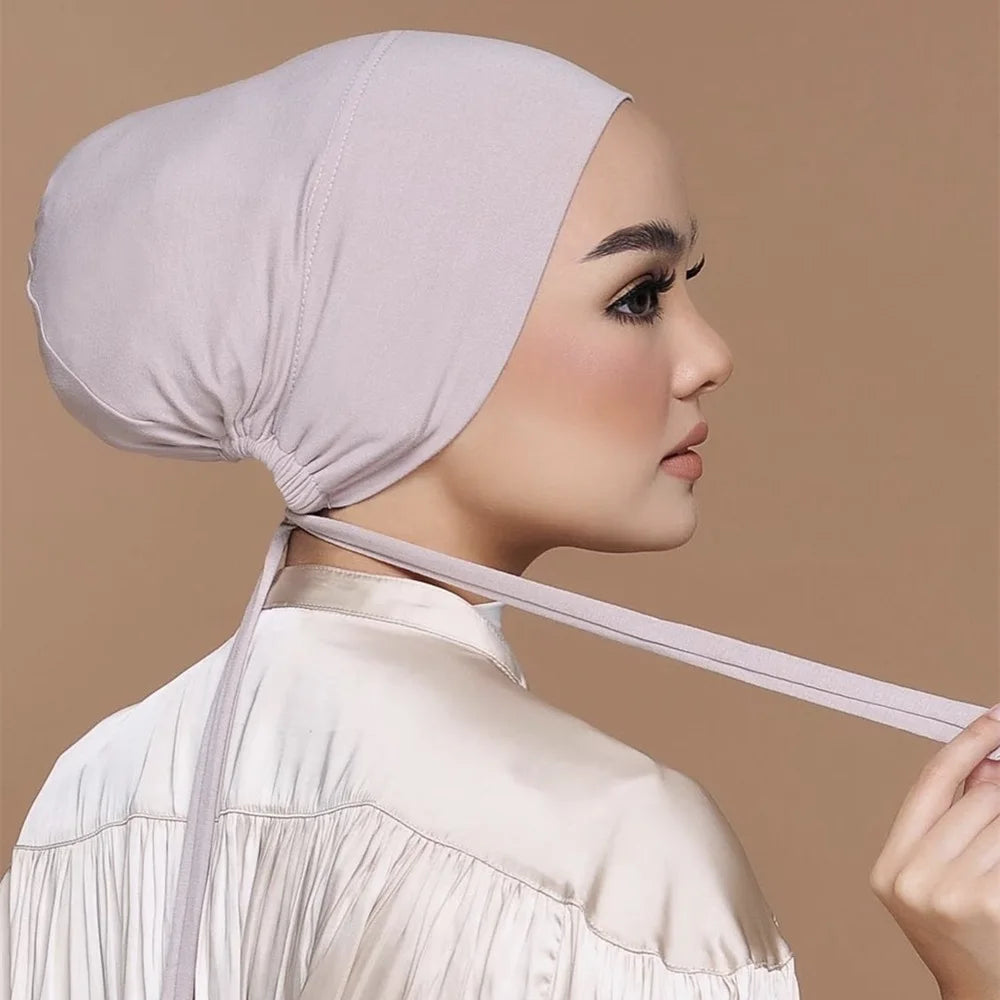 Hijabs Inner Hat Underscarf For Women Muslim Scarf Longer Islam Headwrap Inner Cap Islamic Underscarf Hijabs Veil Soft Turbans