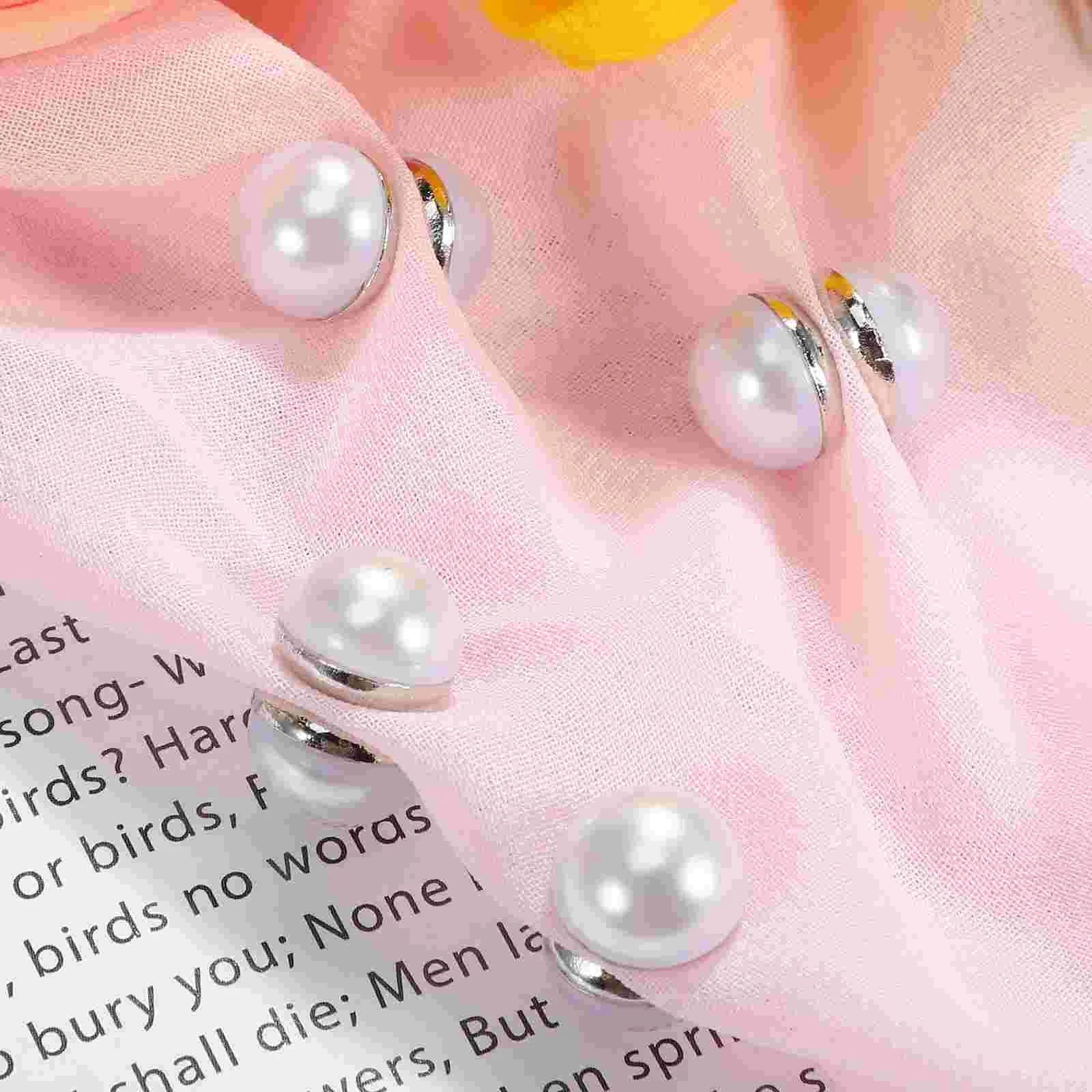 10/5/1pcs Wedding Veil Weights Magnetic Pearls Bridal Veil Safety Hijab Pins Artificial Scarves Niqab Magnet