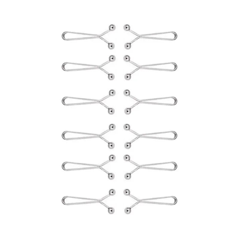 12pcs U-shaped Headscarf Pins for Women Shawl Bandana Brooch Headscarves Clips Hijab Pins DIY Apparel Supplies