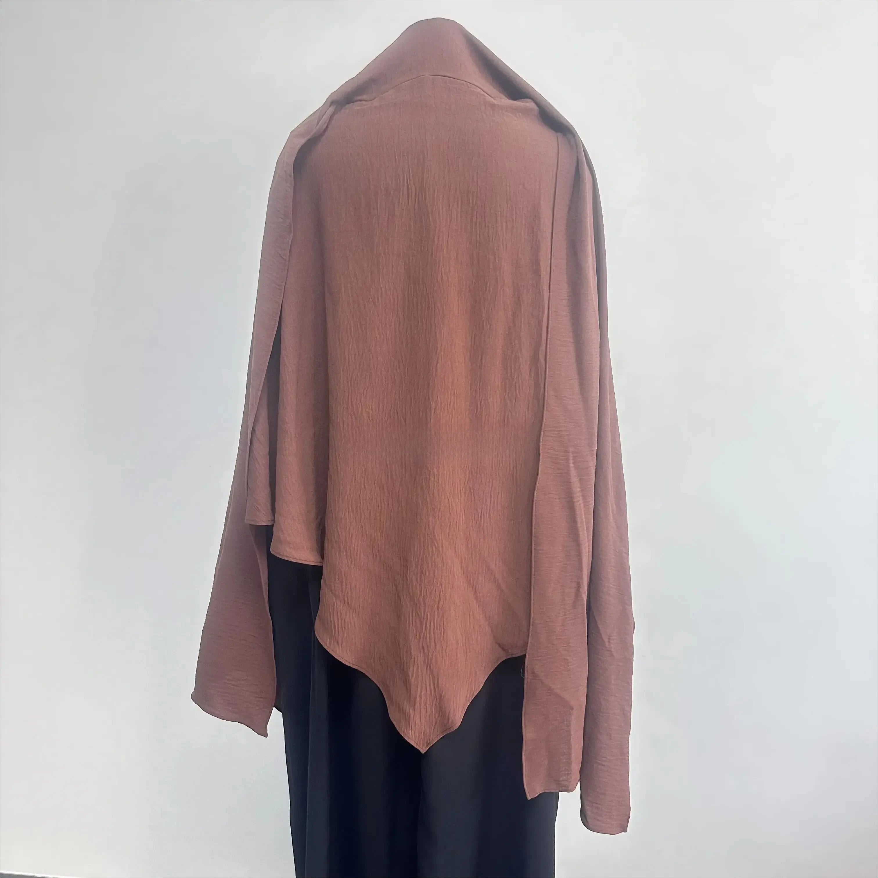 Premium Anti Slip Prayer Hijab Set - Jersey Khimar & Abaya w/ Silicone Grip Band - Breathable Modest Islamic Wear for Women