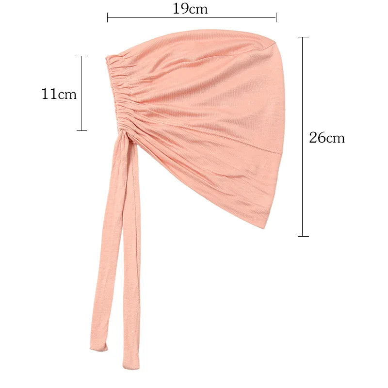 Hijabs Inner Hat Underscarf For Women Muslim Scarf Longer Islam Headwrap Inner Cap Islamic Underscarf Hijabs Veil Soft Turbans