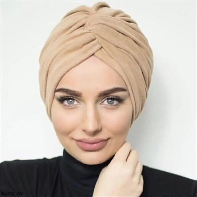 Muslim Women Suede Inner Hijab Caps Female Head Wraps Scarves Turbante Mujer India Africain Hat Turban Femme Musulman