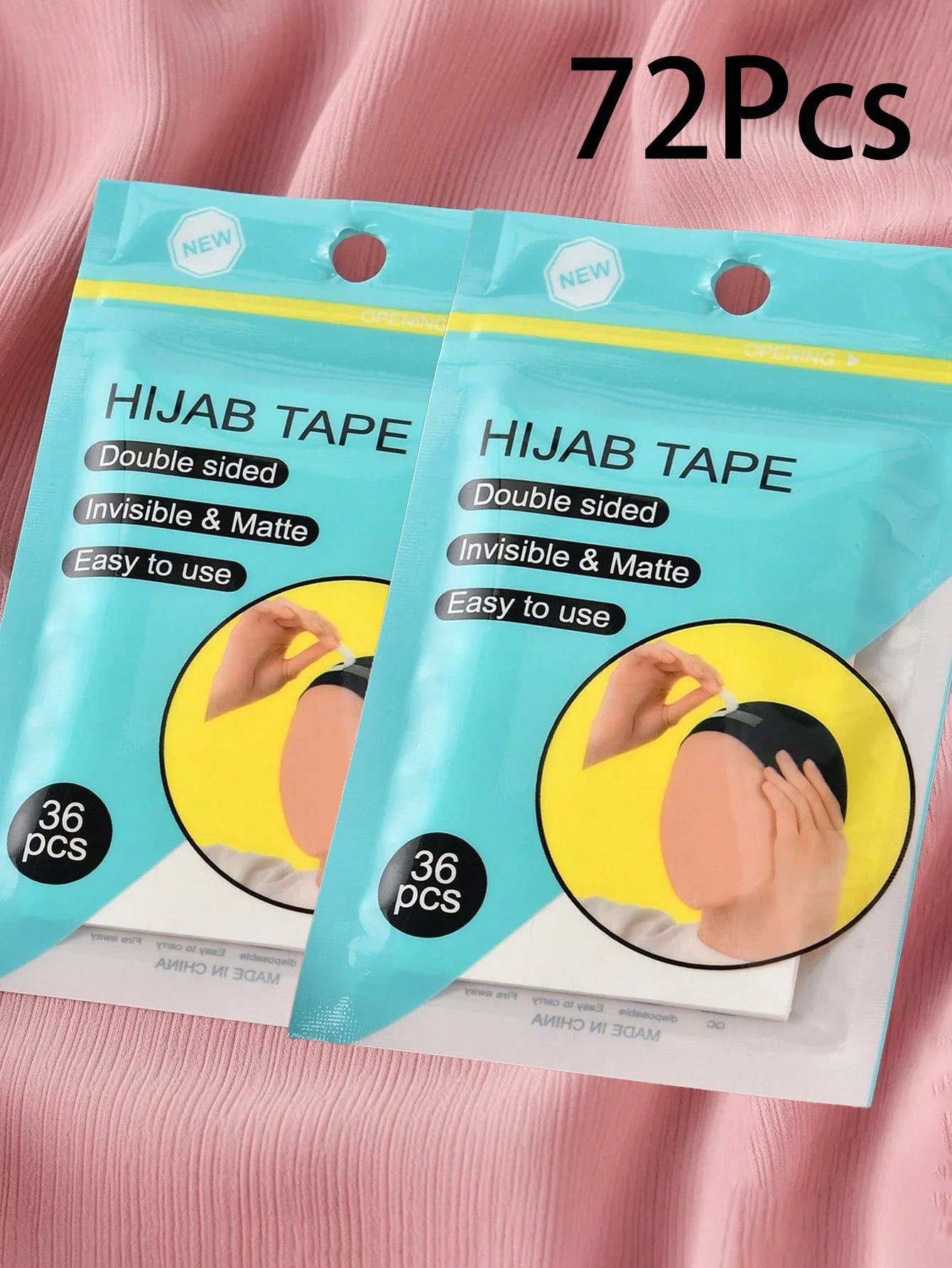 Double Sided Hijab Tape Fashion Beauty Tape Clear Body Strong Transparent Fabric Adhesive Tape Garment Accessories