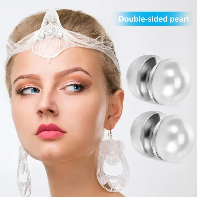10/5/1pcs Wedding Veil Weights Magnetic Pearls Bridal Veil Safety Hijab Pins Artificial Scarves Niqab Magnet