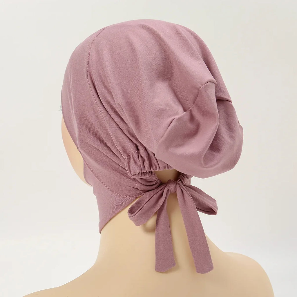 Muslim Inner Cap Hijab For Women Solid Underscarf Hijab Undercap Scarf Turban Hat Islamic Muslim Hijabs Ready To Wear Headcover