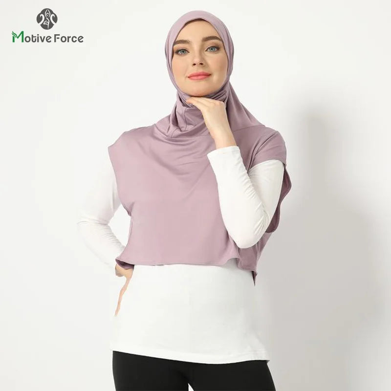 Muslim Sport Modal Hijab Abaya Hijabs For Woman Abayas Women Jersey Islamic Head Scarf Turbans Silk Turban Instant Wrap Shawl