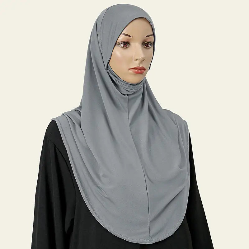 Muslim Islamic Jersey Modal Hijab Scarf Instant Hijabs Headscarfs For Women Long Scarves Head Wrap Shawl Bonnet Hijabe Femme