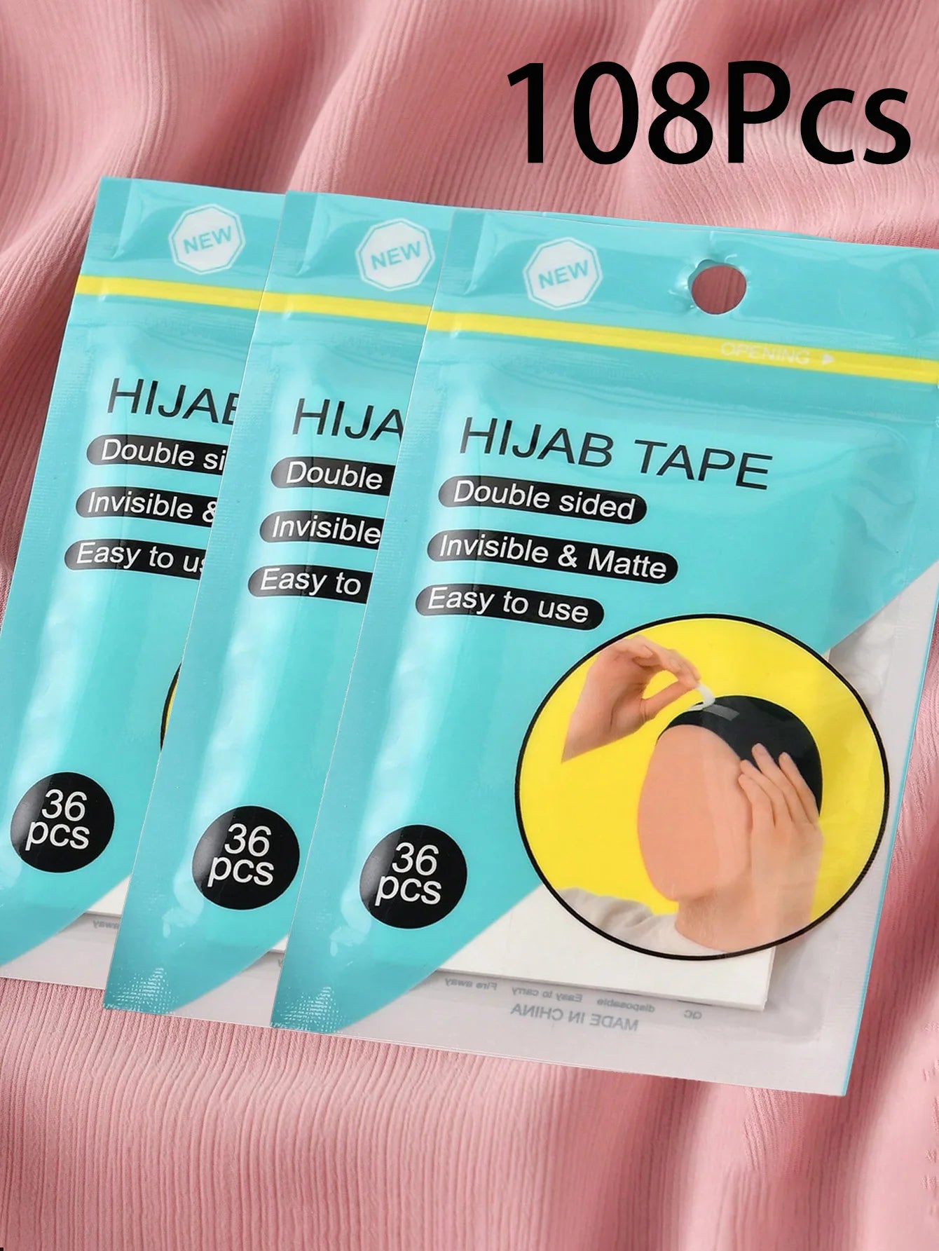Double Sided Hijab Tape Fashion Beauty Tape Clear Body Strong Transparent Fabric Adhesive Tape Garment Accessories