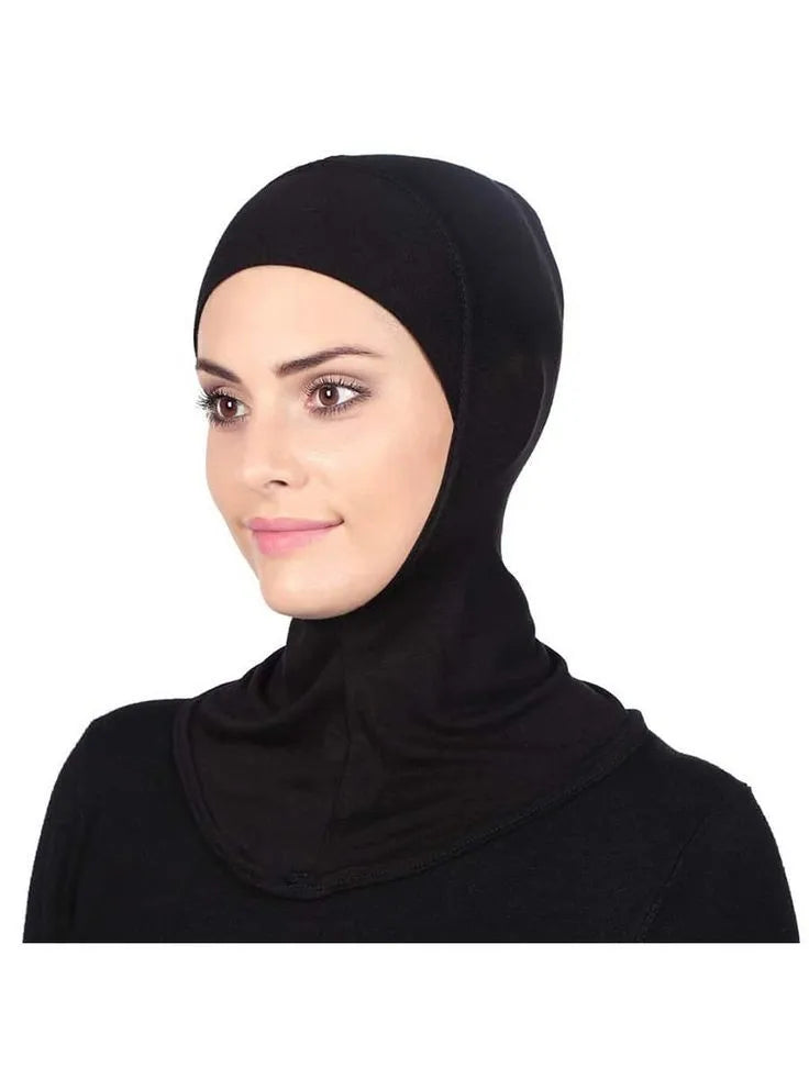 Ready To Wear Inner Cap Hijab for Women Muslim Solid Underscarf Hijab Undercap Scarf Turban Hat Islamic Muslim Hijabs Headcover