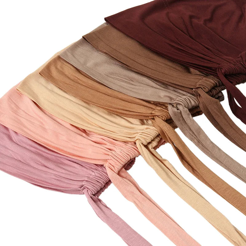 Hijabs Inner Hat Underscarf For Women Muslim Scarf Longer Islam Headwrap Inner Cap Islamic Underscarf Hijabs Veil Soft Turbans
