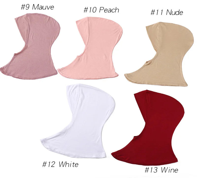 Hijabs Inner Hat Underscarf For Women Muslim Scarf Longer Islam Headwrap Inner Cap Islamic Underscarf Hijabs Veil Soft Turbans