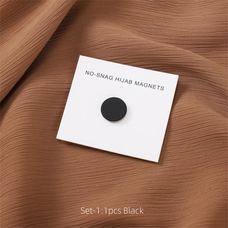 2024 New Fashion Magnet Hijab Scarf Brooch Pins For Muslim Woman Candy Colors Magnets Magnetic Buckle Accessories Ladies