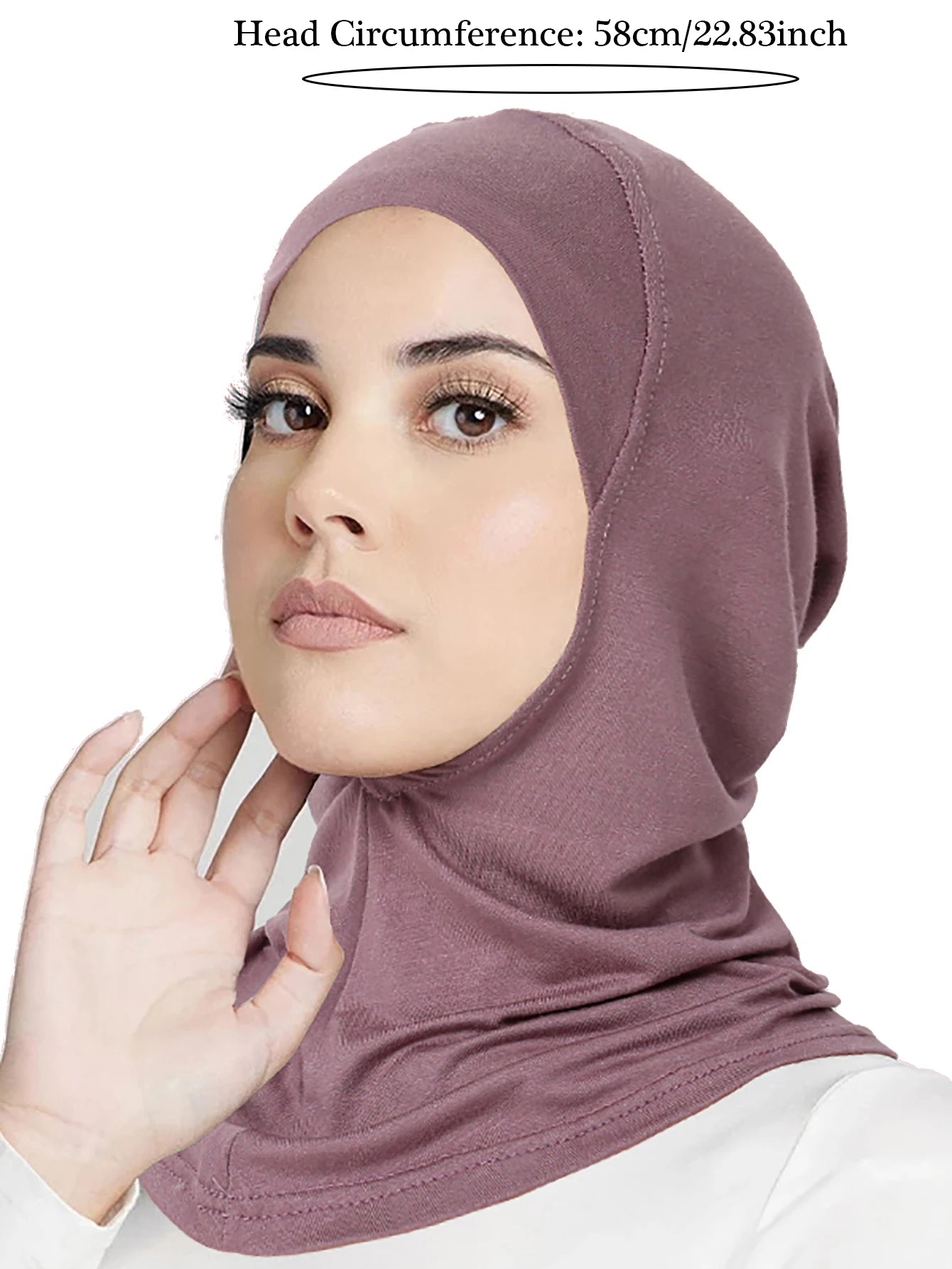 Muslim Turban Full Cover Islamic Caps Underscarf Inner Women's Hijab Cap Headscarf Long Shawl Wrap Neck Head Bonnet Hat