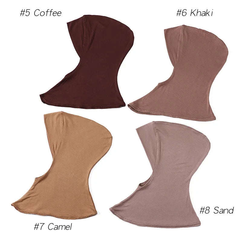 Hijabs Inner Hat Underscarf For Women Muslim Scarf Longer Islam Headwrap Inner Cap Islamic Underscarf Hijabs Veil Soft Turbans