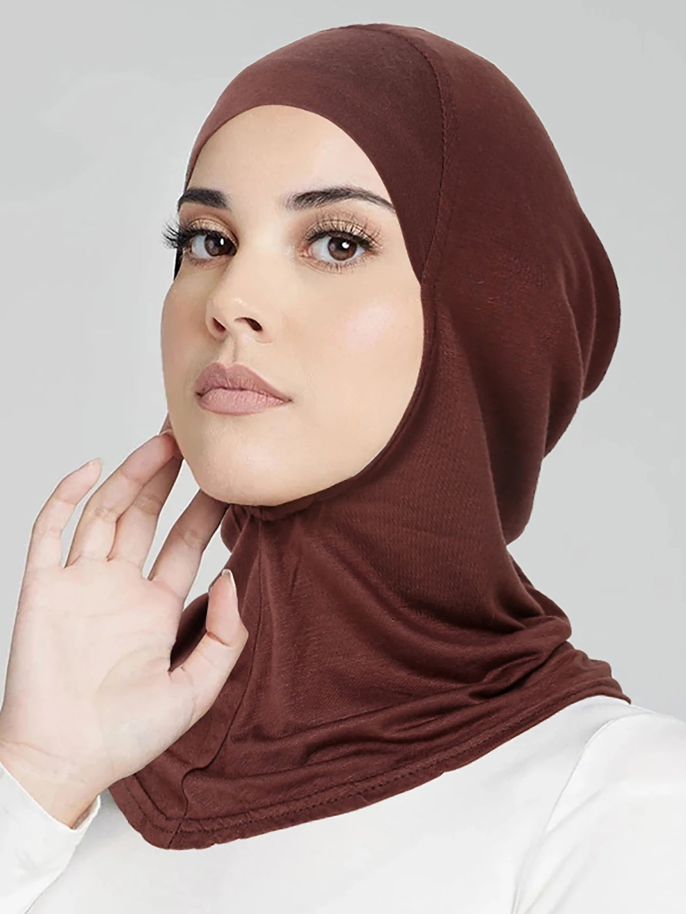 Muslim Turban Full Cover Islamic Caps Underscarf Inner Women's Hijab Cap Headscarf Long Shawl Wrap Neck Head Bonnet Hat