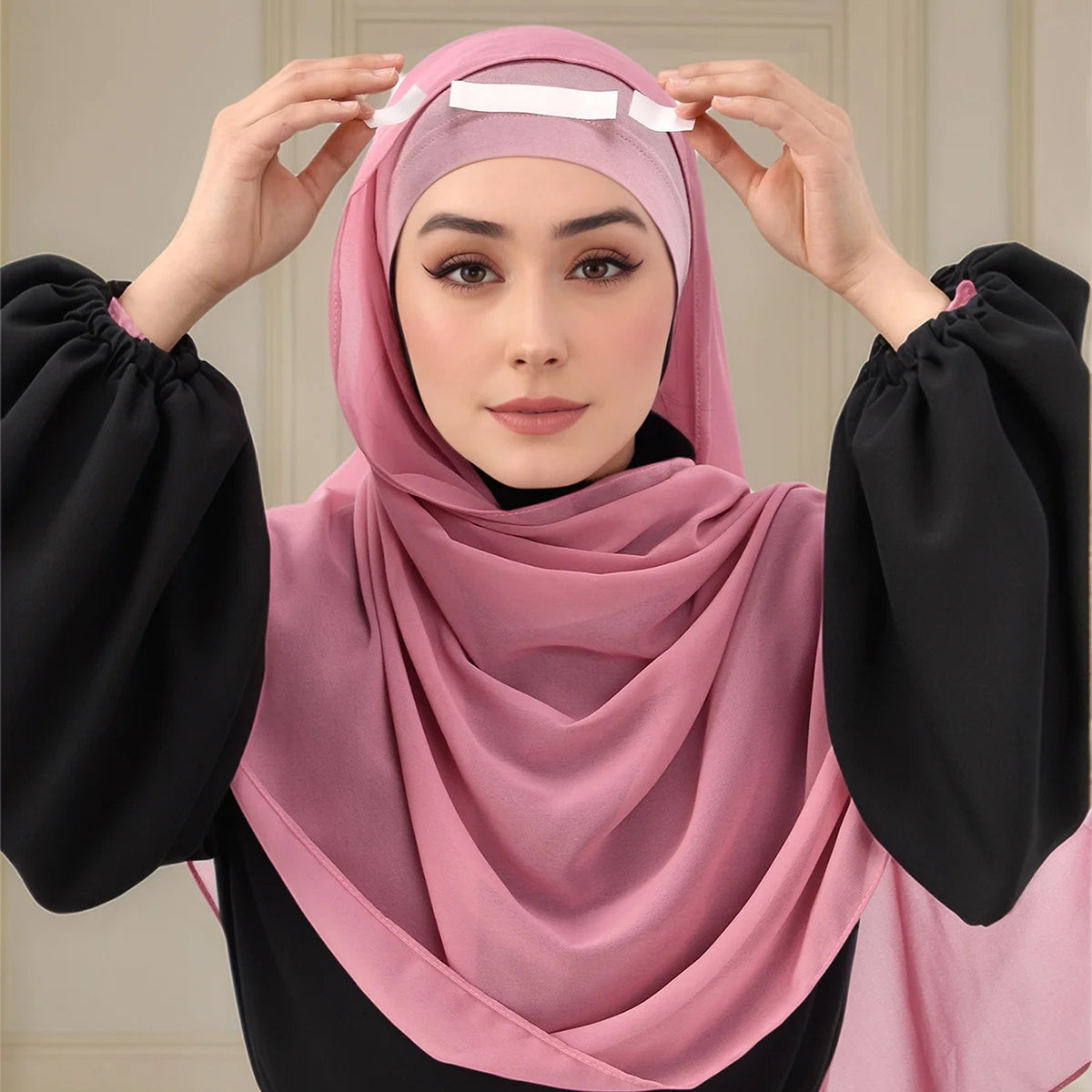 Double Sided Hijab Tape Fashion Beauty Tape Clear Body Strong Transparent Fabric Adhesive Tape Garment Accessories