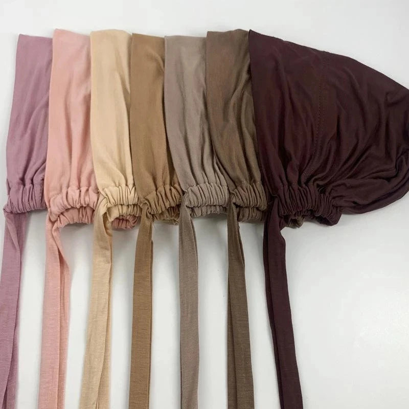 Hijabs Inner Hat Underscarf For Women Muslim Scarf Longer Islam Headwrap Inner Cap Islamic Underscarf Hijabs Veil Soft Turbans