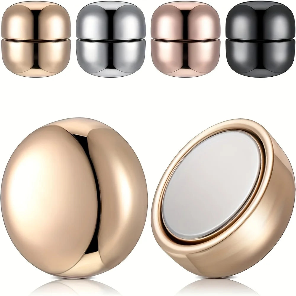 4-piece set of magnetic pins, women's headscarf pins, multi-purpose clothing magnets, circular clips