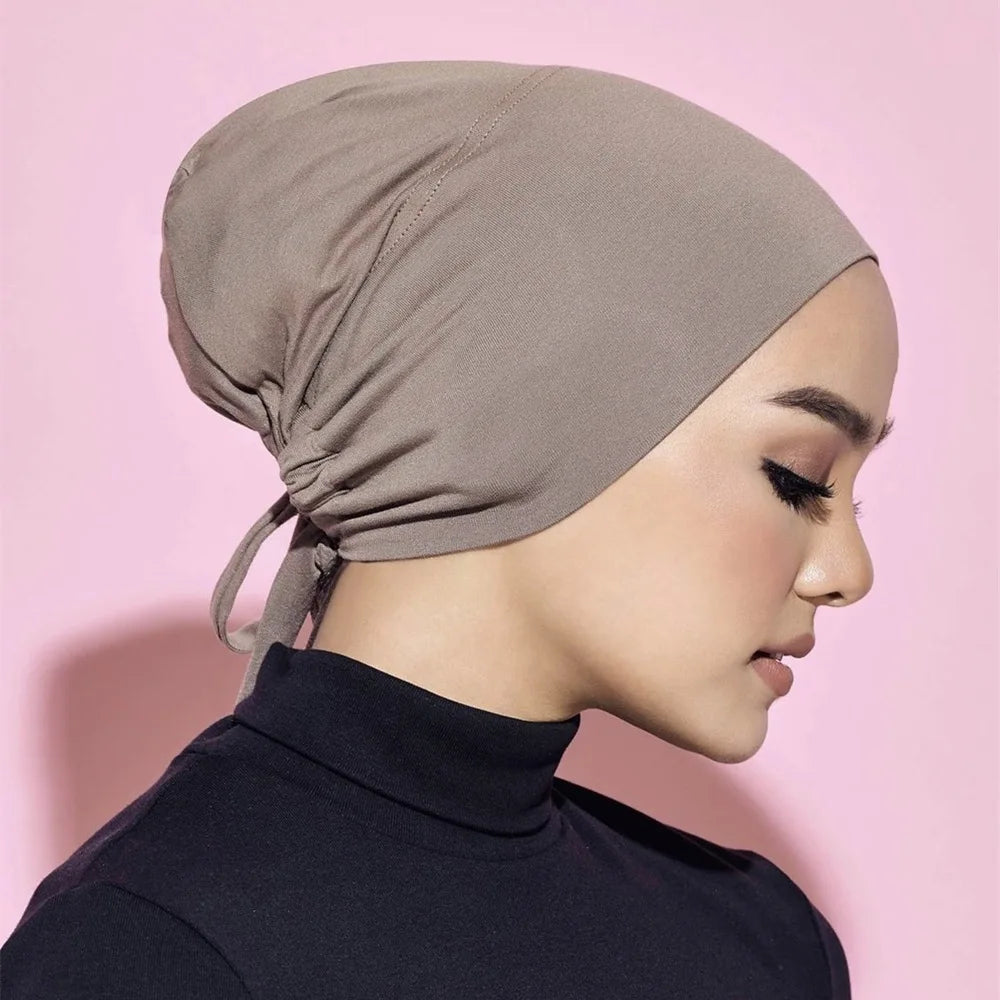 Hijabs Inner Hat Underscarf For Women Muslim Scarf Longer Islam Headwrap Inner Cap Islamic Underscarf Hijabs Veil Soft Turbans