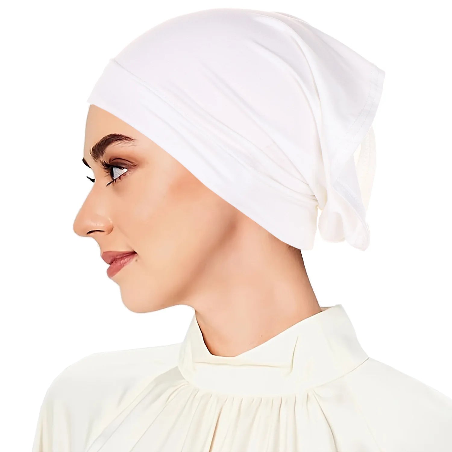 Muslim Inner Cap Hijab For Women Solid Underscarf Hijab Undercap Scarf Turban Hat Islamic Hijabs Ready To Wear Headcover
