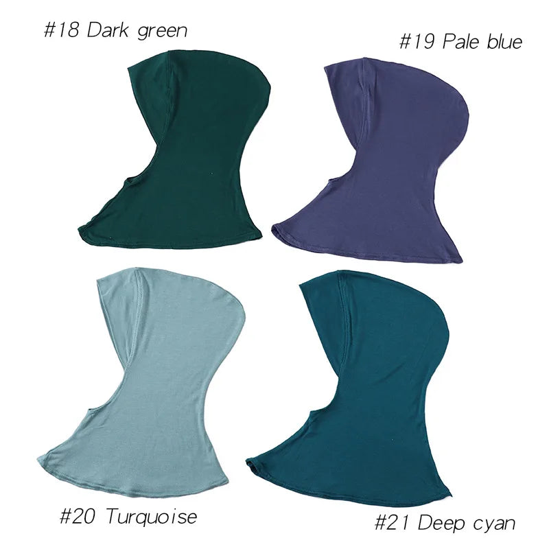 Hijabs Inner Hat Underscarf For Women Muslim Scarf Longer Islam Headwrap Inner Cap Islamic Underscarf Hijabs Veil Soft Turbans