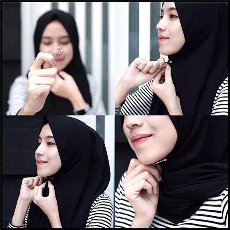 36/24/12/6PCS Pearls Pins Muslim Women Shawl Scarf Clips Lady Scarves Hijab For Women Pearl Brooch Pin Multicolor Hijab Clips