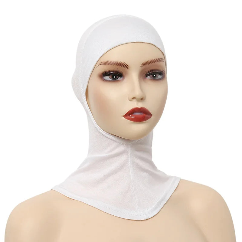 Turban Caps for Women Muslim Underscarf Modal Hijab Inner Caps Stretchy Full Cover Shawl Cap Full Neck Coverage