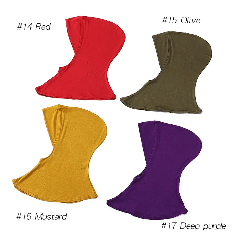 Hijabs Inner Hat Underscarf For Women Muslim Scarf Longer Islam Headwrap Inner Cap Islamic Underscarf Hijabs Veil Soft Turbans
