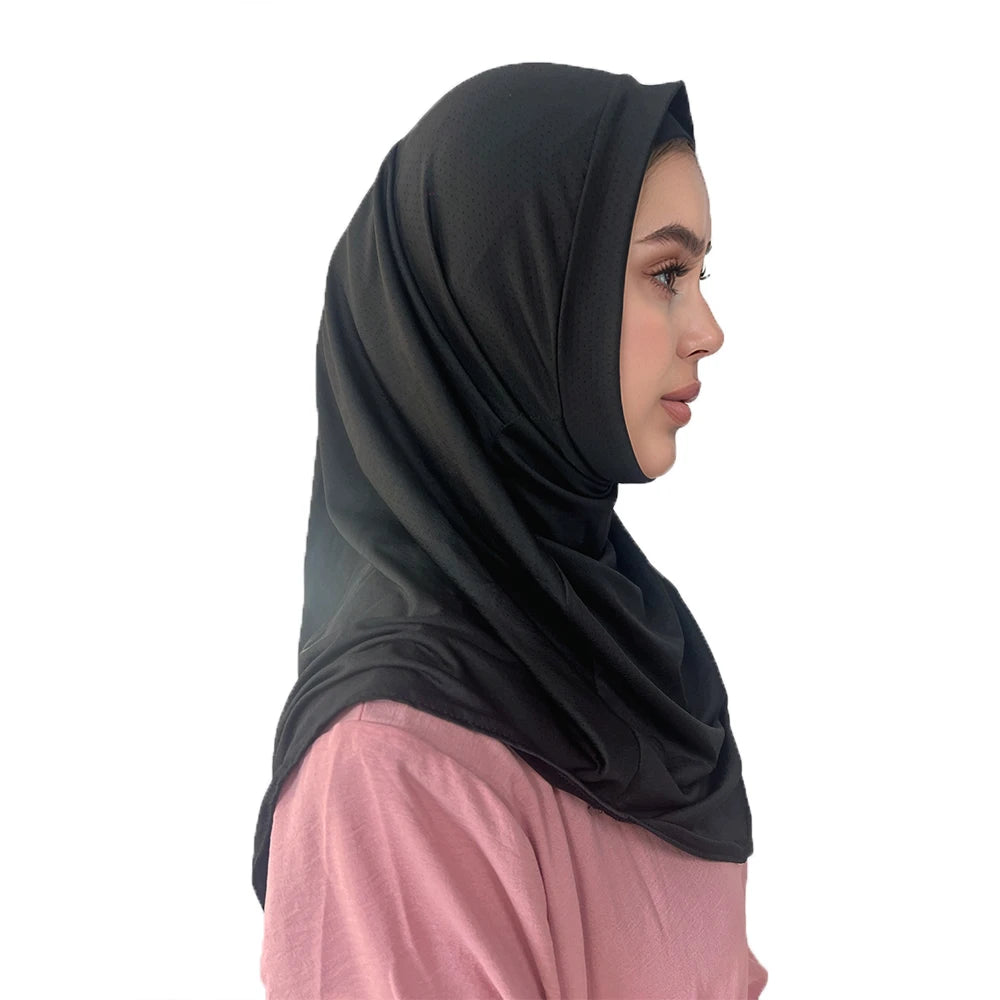 Breathable Comfortable Sport Instant Hijab for Muslim Women Easy Wear Hijab