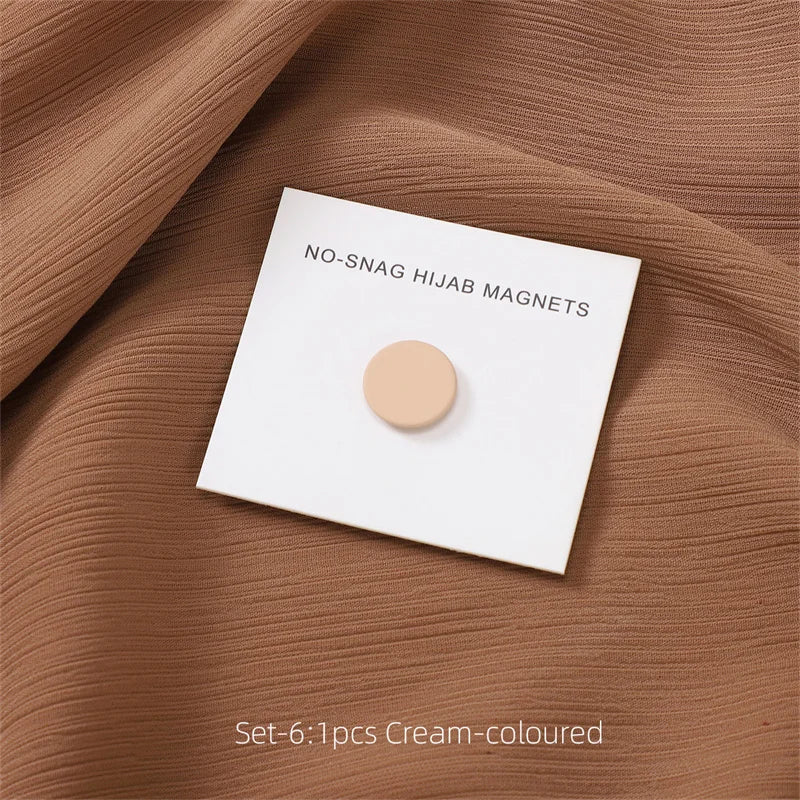 2024 New Fashion Magnet Hijab Scarf Brooch Pins For Muslim Woman Candy Colors Magnets Magnetic Buckle Accessories Ladies