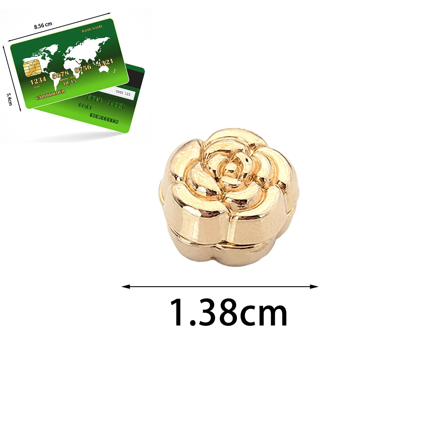 2pcs/set Flower shape Brooch Strong Metal Magnetic Hijab Clip No Hole Pins Brooches Magnet For Muslim Scarf