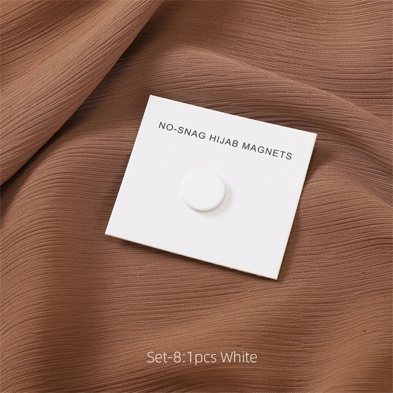 2024 New Fashion Magnet Hijab Scarf Brooch Pins For Muslim Woman Candy Colors Magnets Magnetic Buckle Accessories Ladies